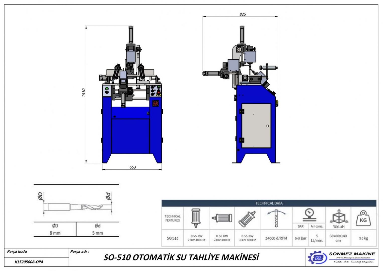 AUTOMATIC WATER DISCHARGE MACHINE